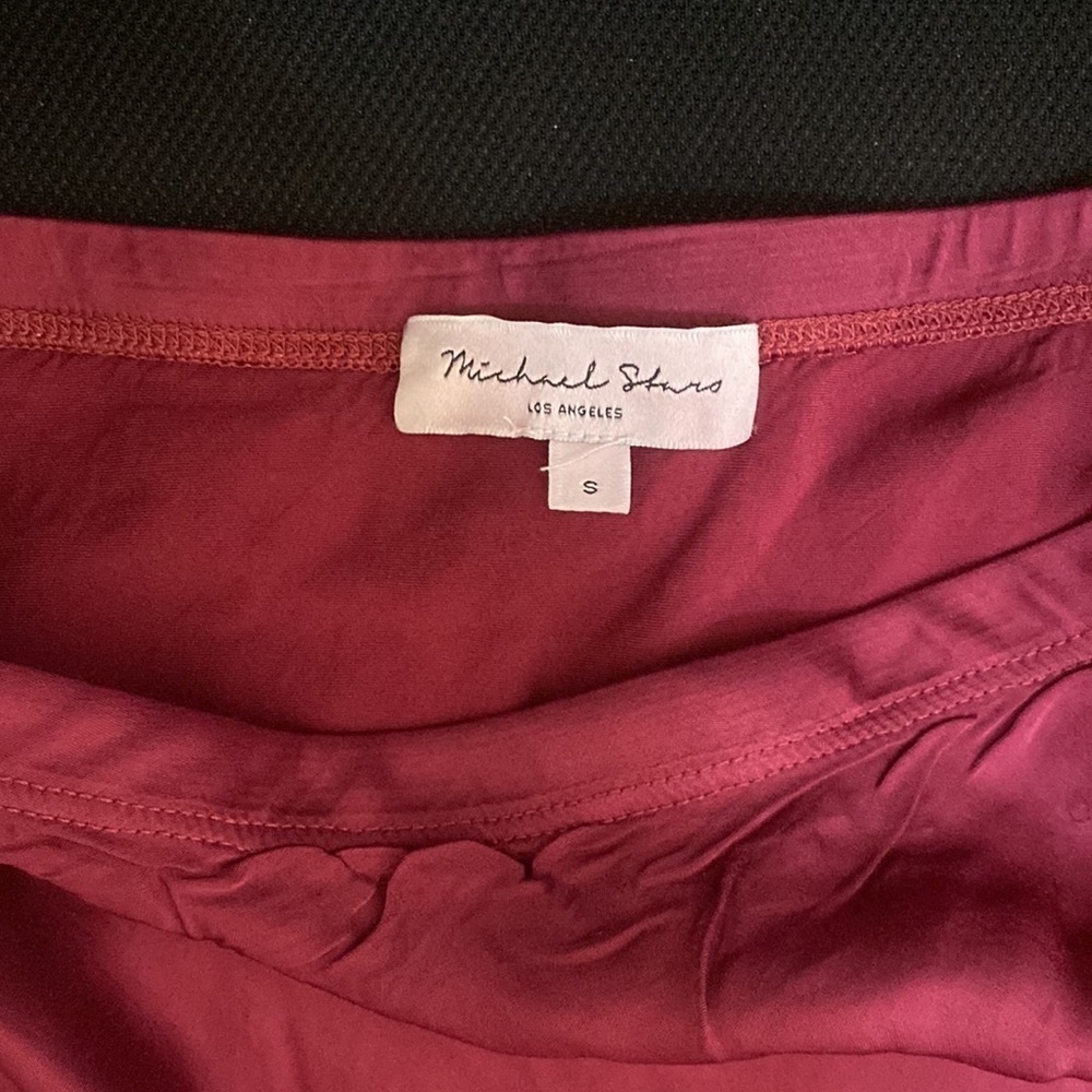 Michael Stars Maxi Skirt Burgundy Size S - Picture 5 of 6